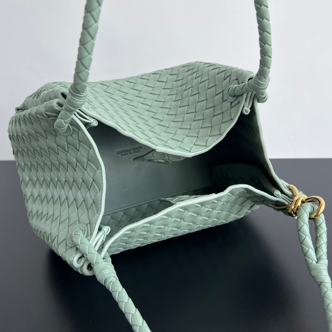 BV Intrecciato 30cm Bag Sage Green Leather 532259