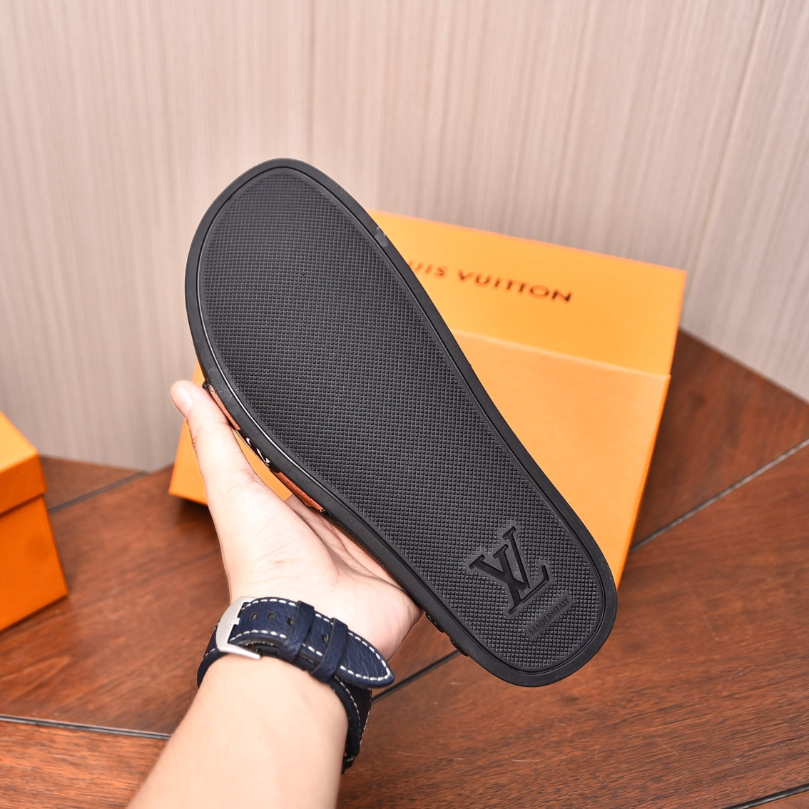 LV MULE SANDAL COLORFUL DAMIER CALFSKIN
