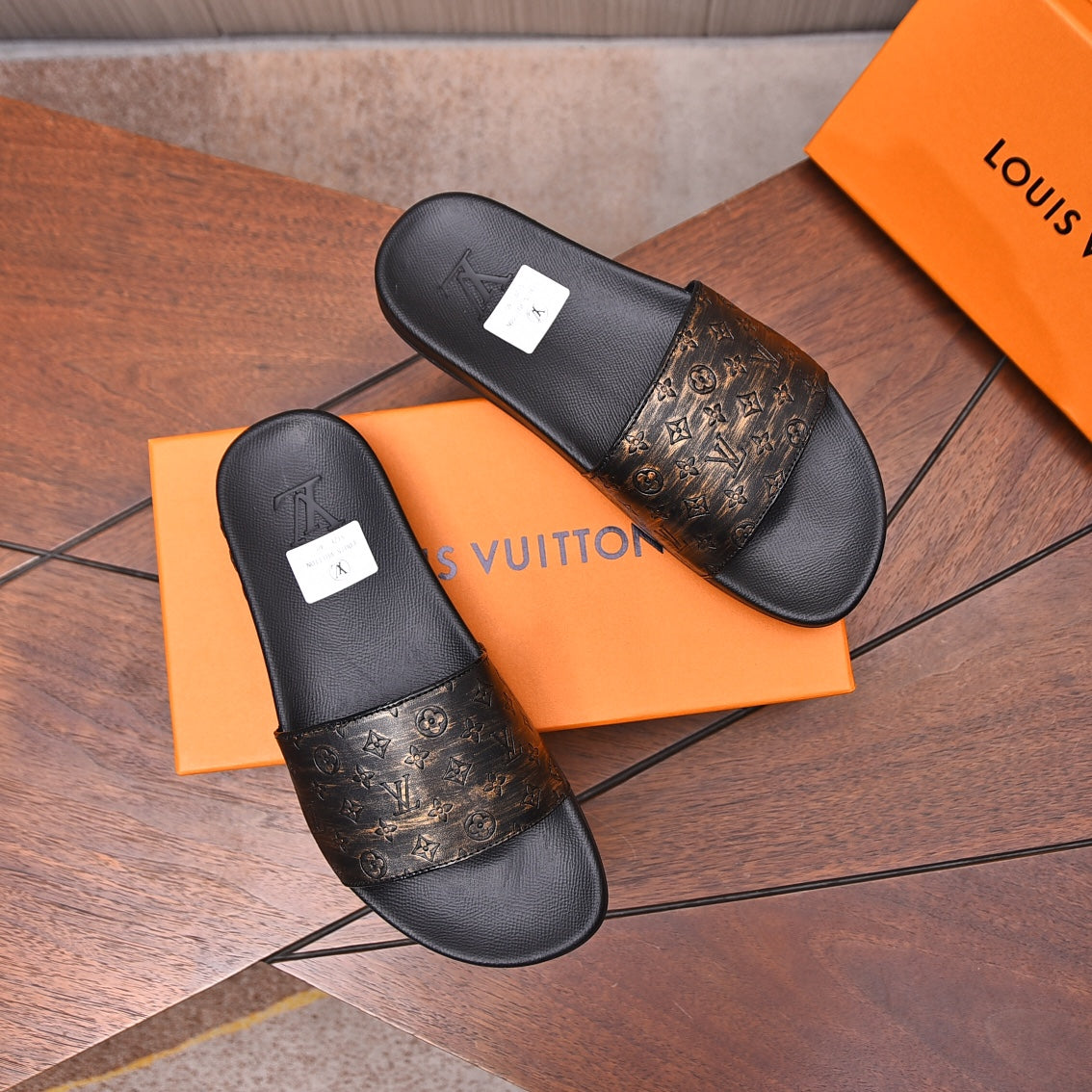 LV MULE SANDAL COPPER CALFSKIN