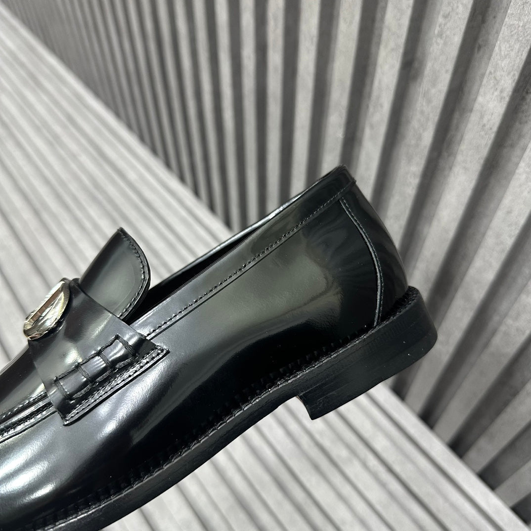 CD SYMBOL GRANVILLE LOAFER GLOSSY BLACK CALFSKIN