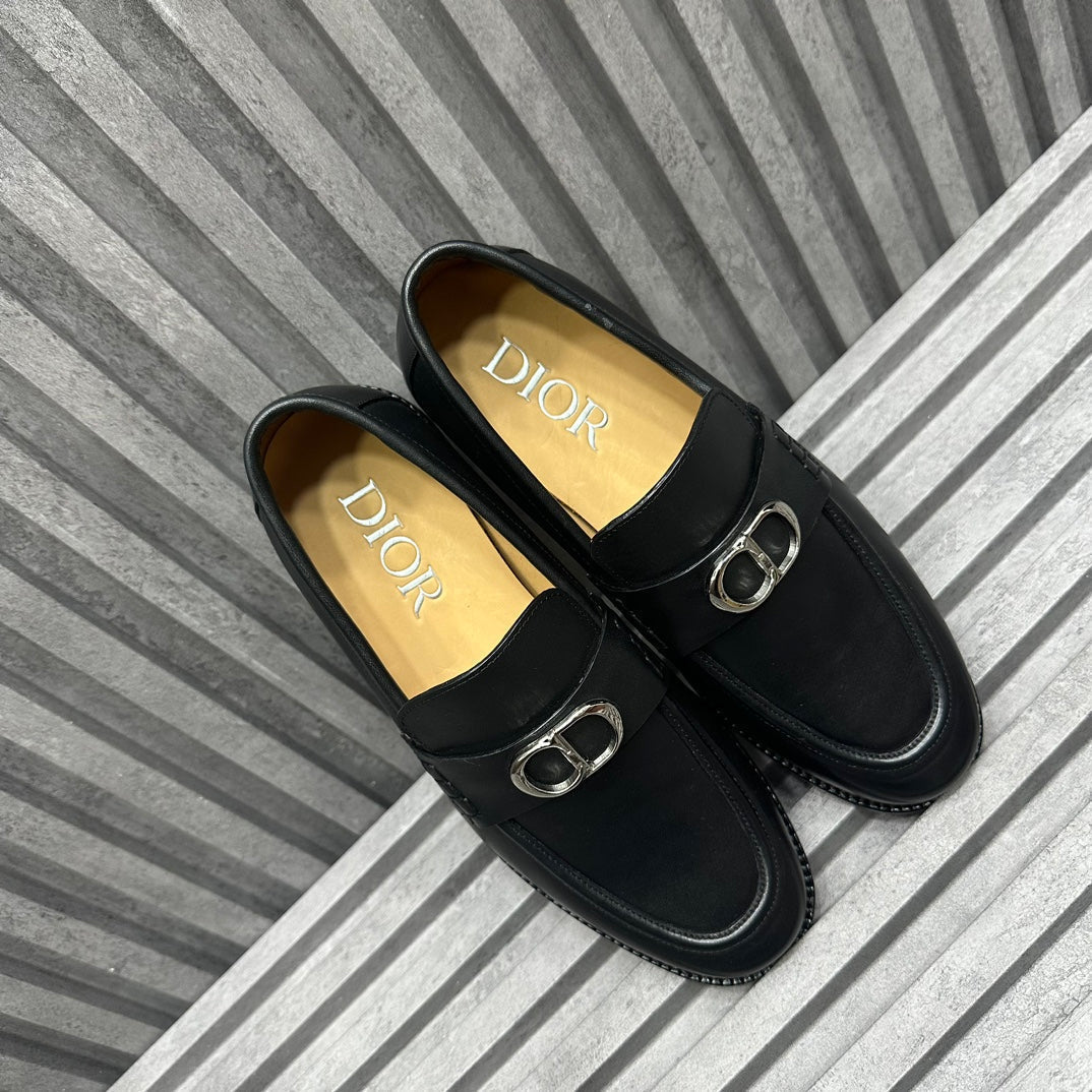CD SYMBOL GRANVILLE LOAFER BLACK CALFSKIN