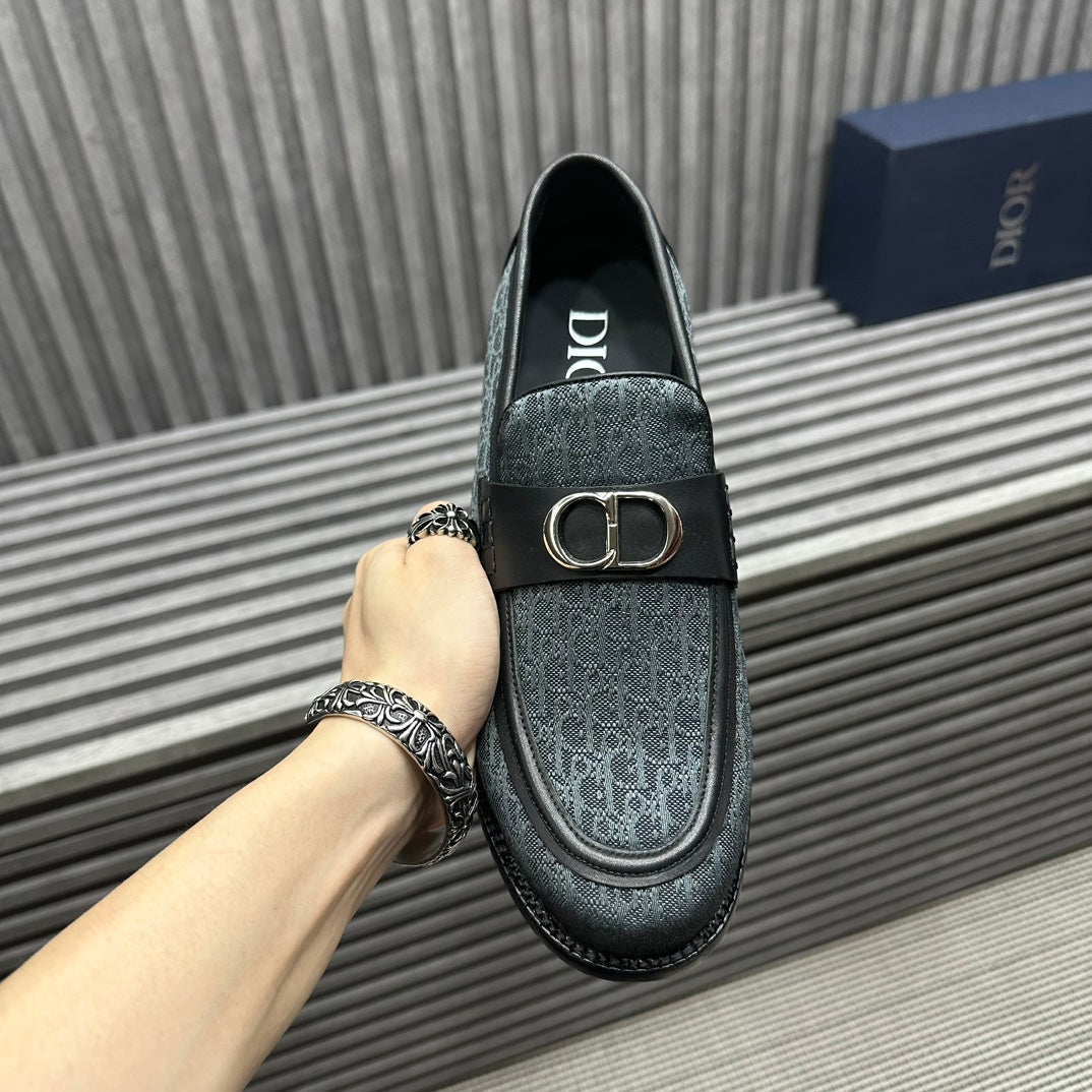 CD SYMBOL GRANVILLE LOAFER ANCHOR MONOGRAM JACQUARD
