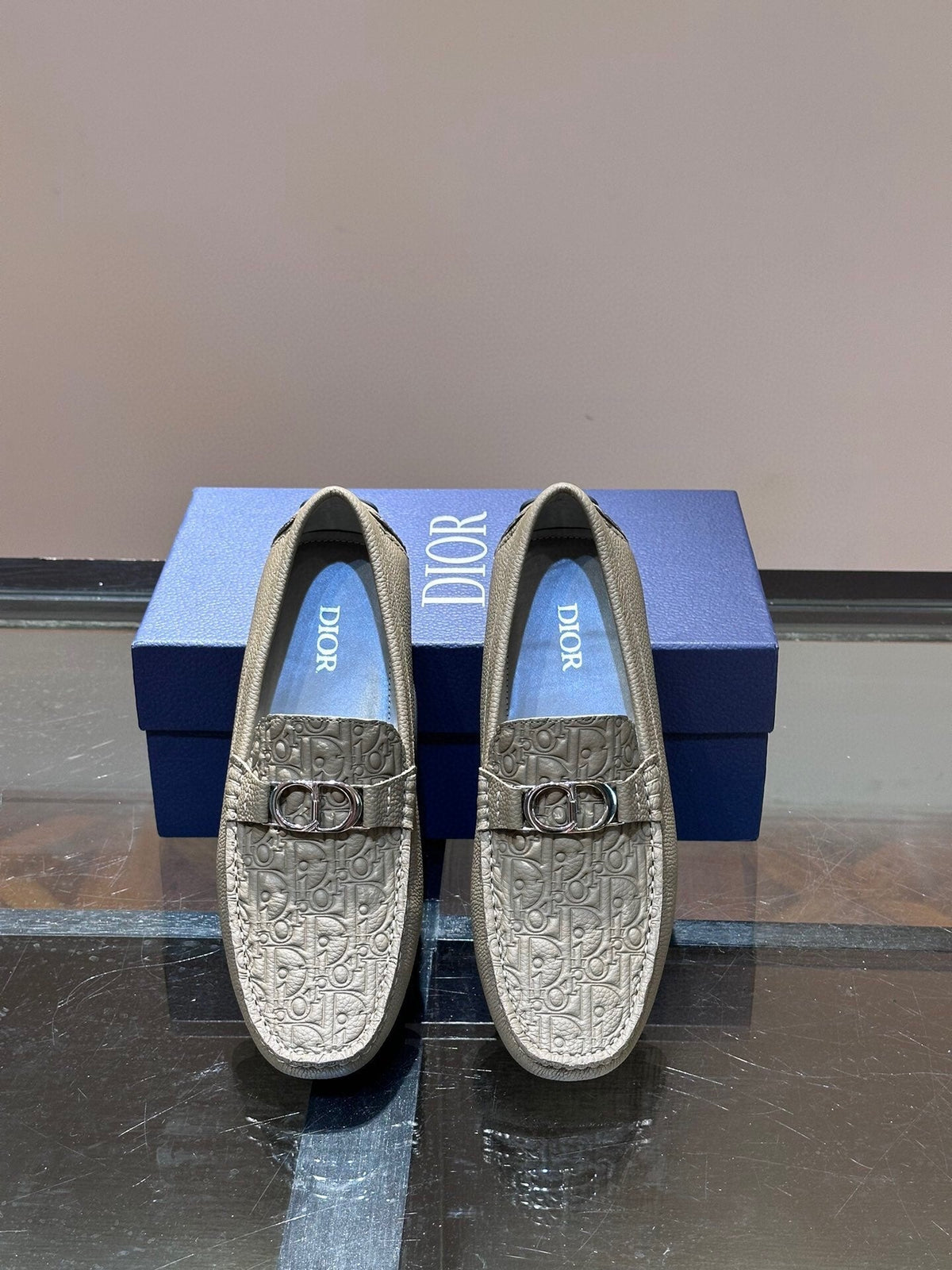 CD ODÉON LOAFER SAGE GREEN CALFSKIN