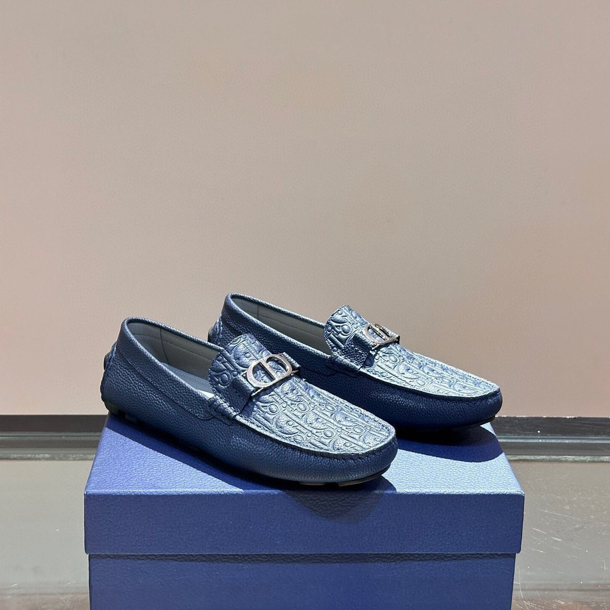 CD ODÉON LOAFER COBALT CALFSKIN