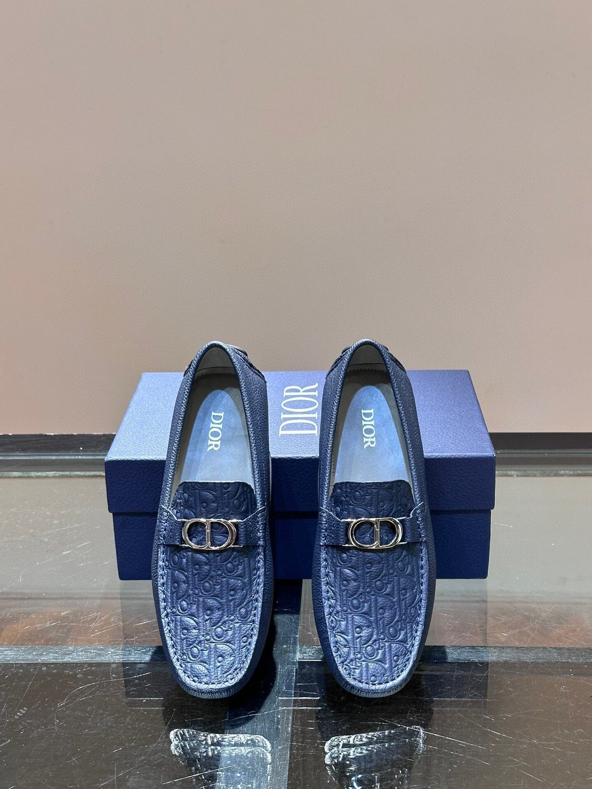 CD ODÉON LOAFER COBALT CALFSKIN