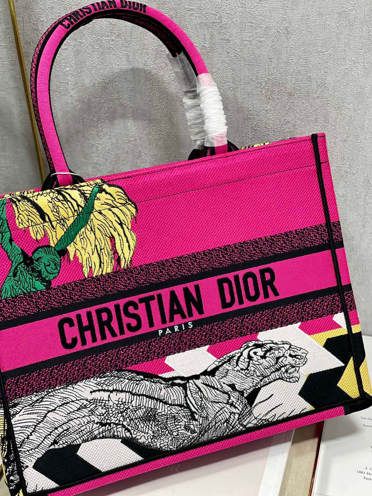 CD Pink Panther Book Tote 36cm Bag Canvas 336546