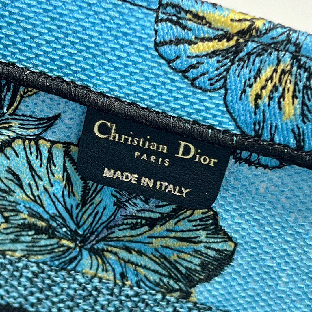 CD Elephant Blue Book Tote 36cm Bag Canvas 336549