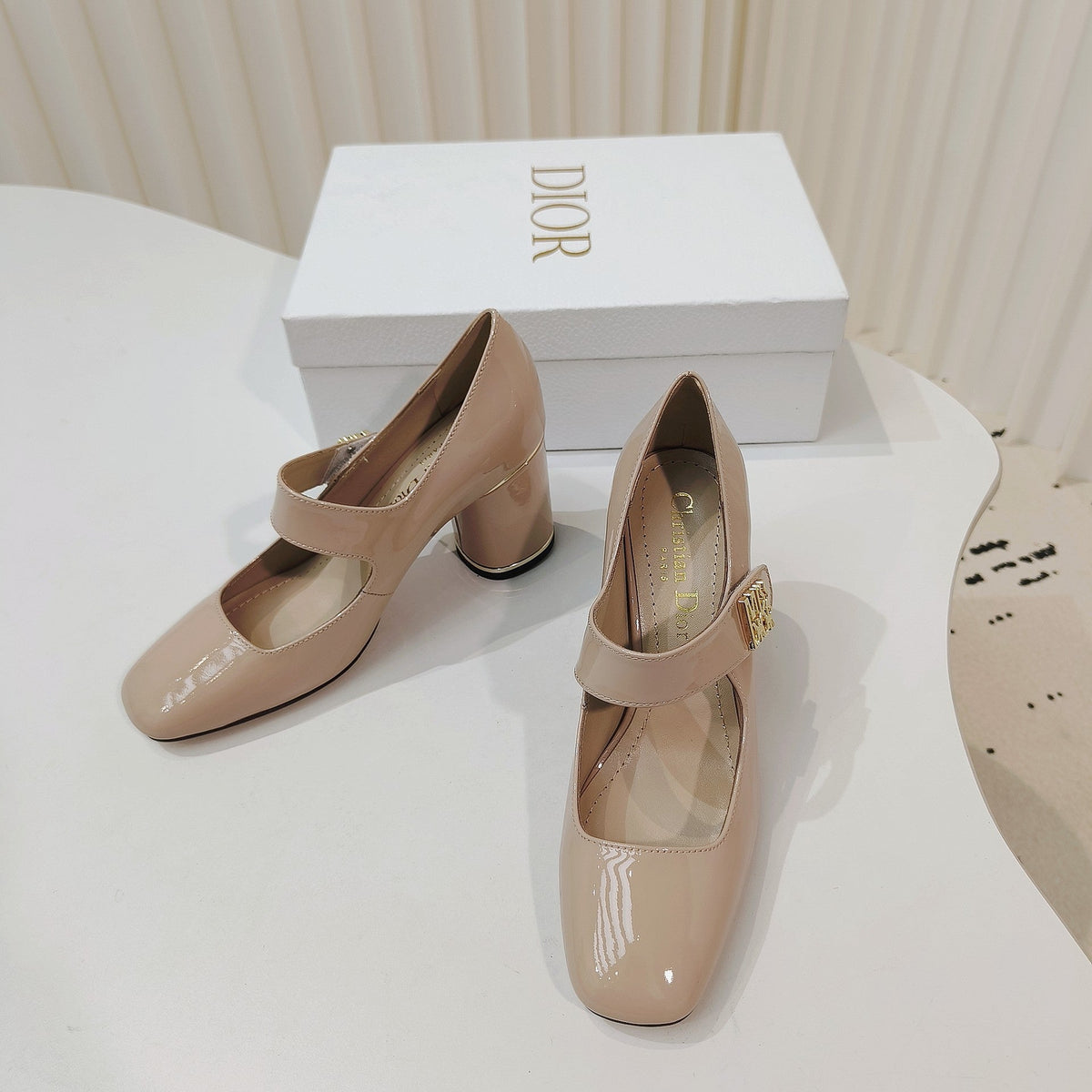 Miss Dior Pump 85mm In Beige Cowhide 111355