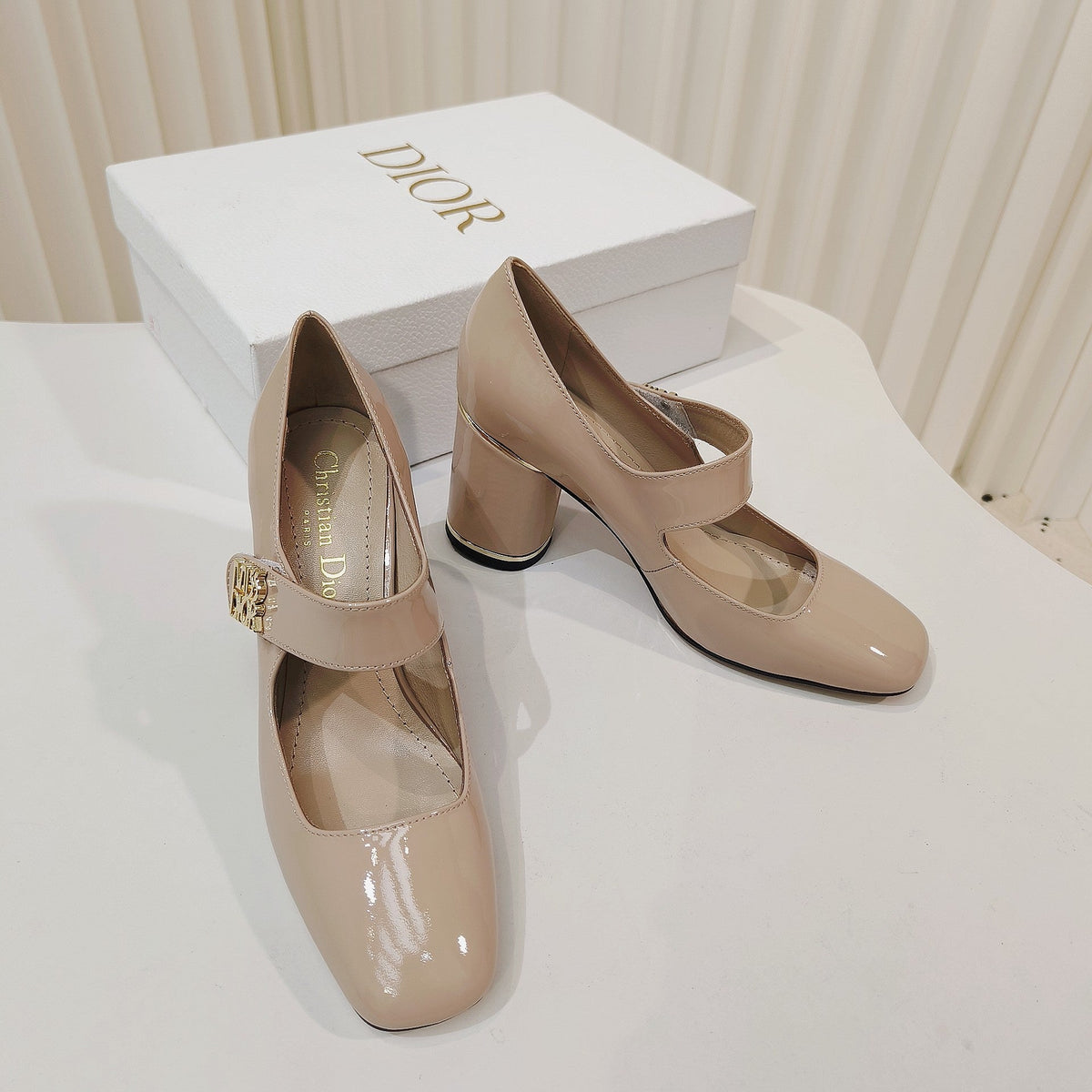 Miss Dior Pump 85mm In Beige Cowhide 111355