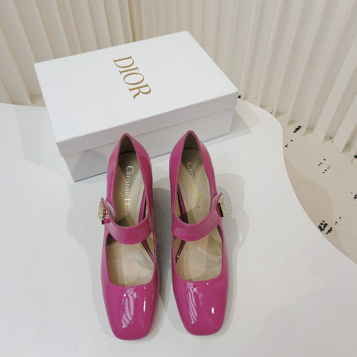 Miss Dior Pump 85mm In Deep Pink Cowhide 111357