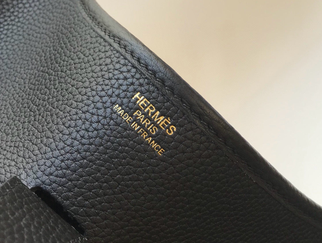 Evelyne 29cm Black Togo Ghw