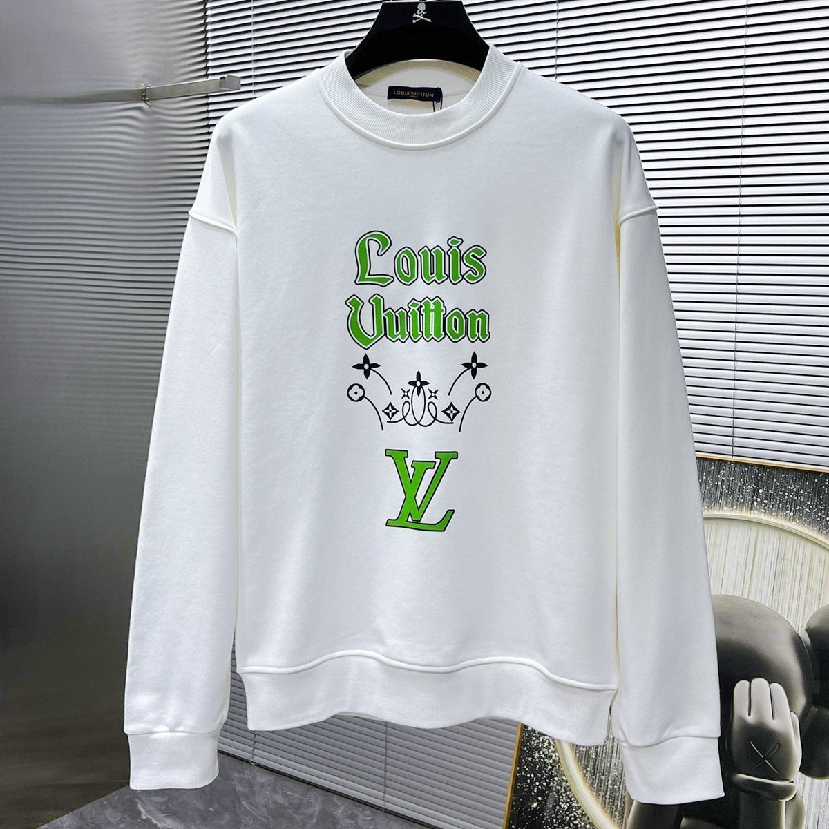 LV SWEATER IN WHITE POLYAMIDE FABRIC 238800