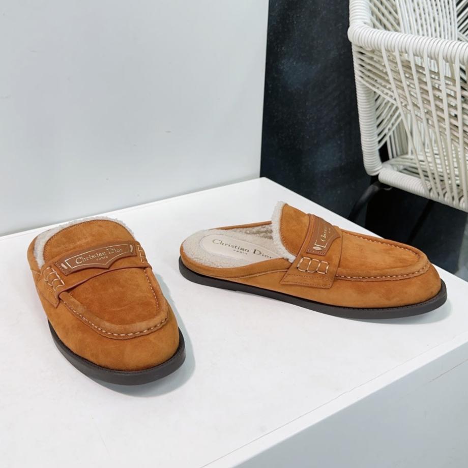 CD Boy Mule Brown Orange Suede