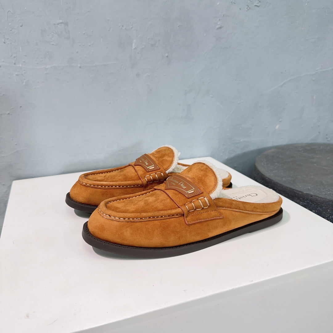 CD Boy Mule Brown Orange Suede