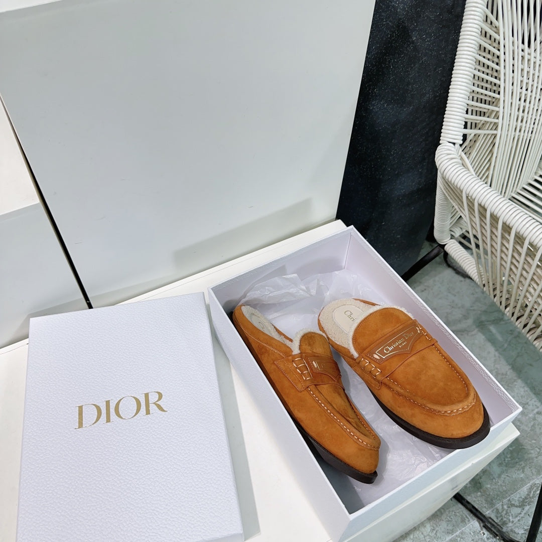 CD Boy Mule Brown Orange Suede