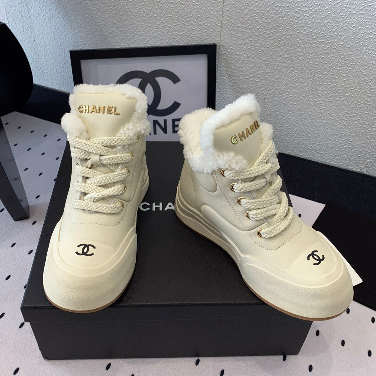 Chanel 2026 Short Boots Wool Leather 189956
