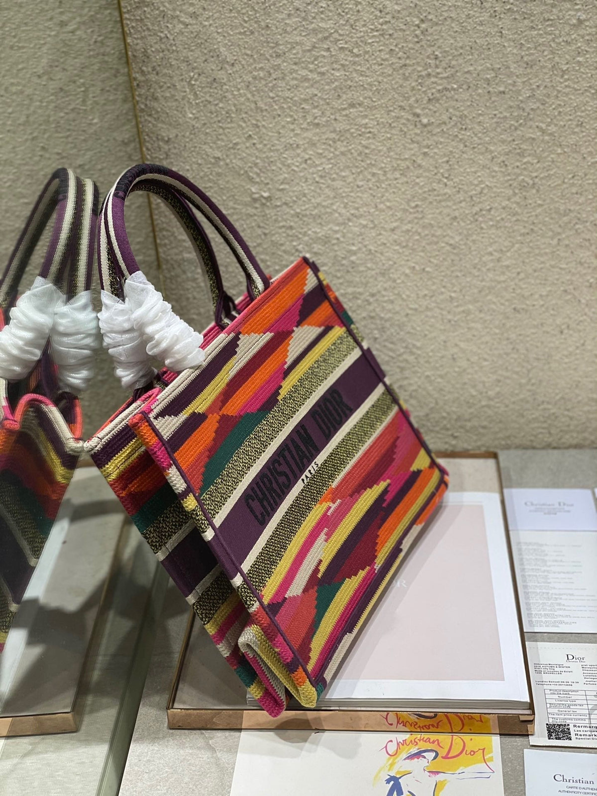 CD Electrical Rainbow Book Tote Bag Canvas 336540
