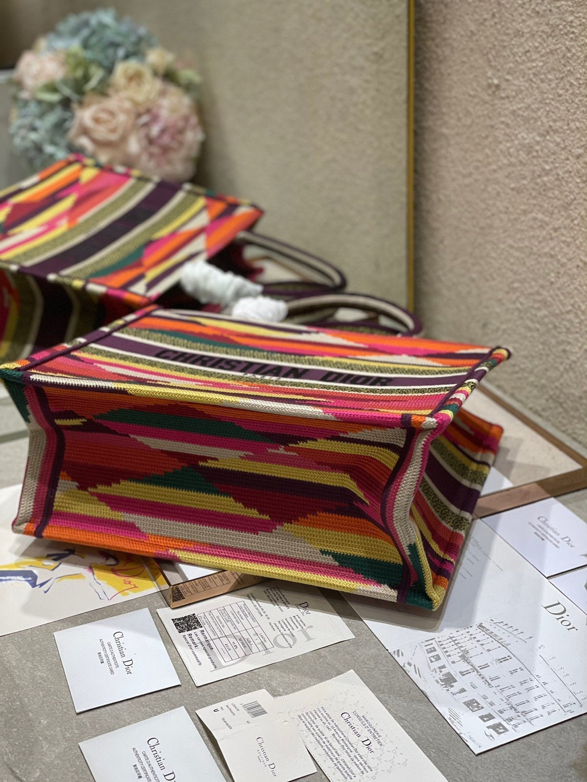 CD Electrical Rainbow Book Tote Bag Canvas 336540