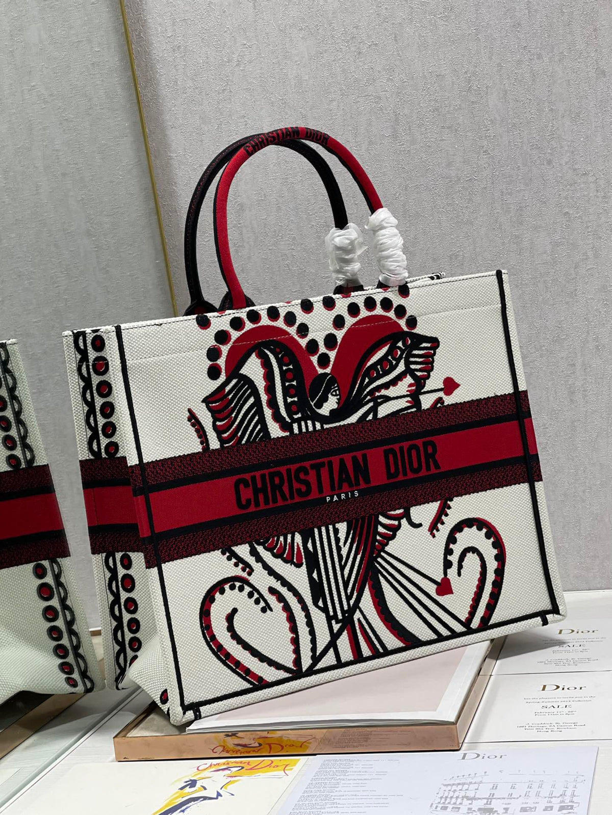 CD Heart-shaped Portrait Book Tote 42cm Bag Canvas 336573