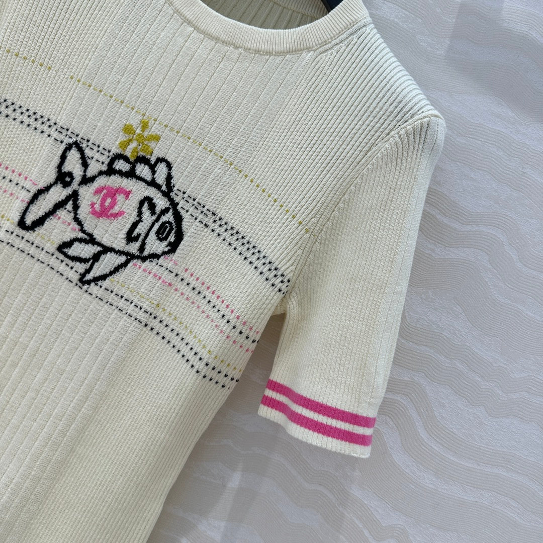 CC 25 T- shirt Ivory Wool