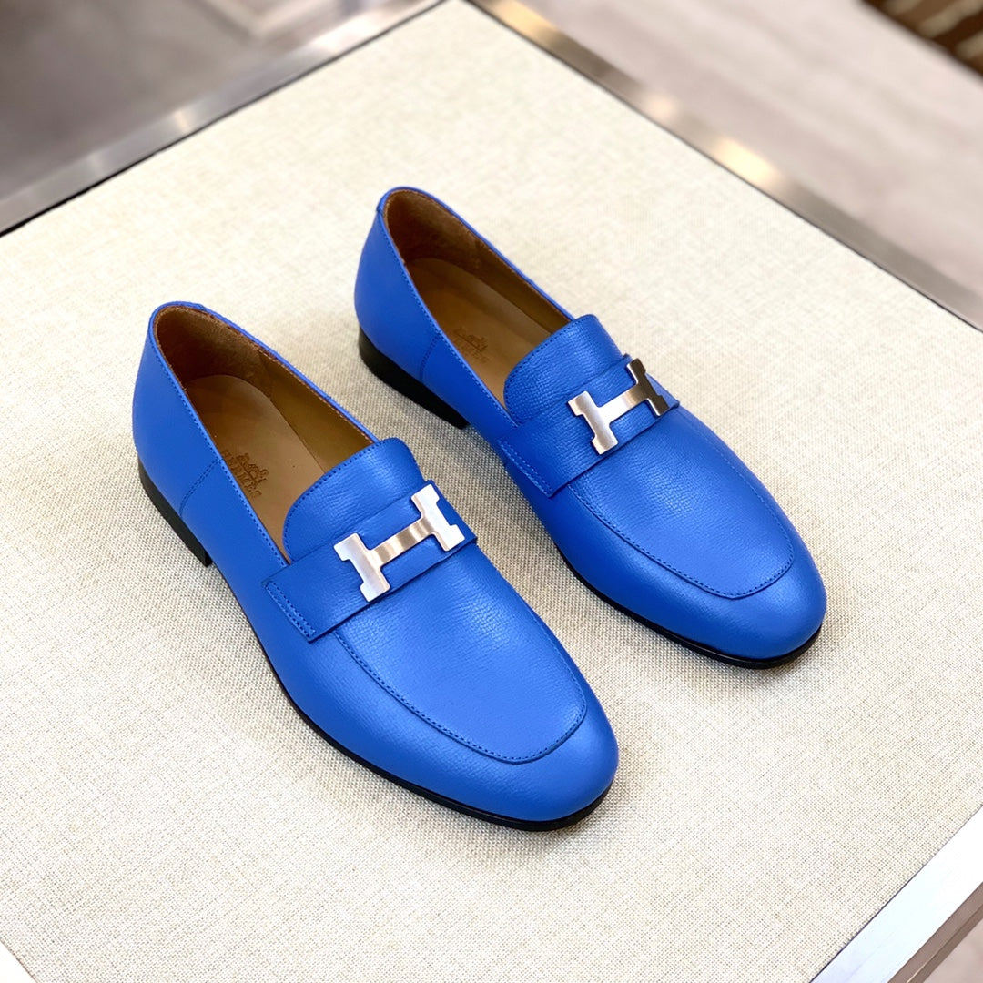 HM Men's Paris Loafer Cobalt Calfskin 539694