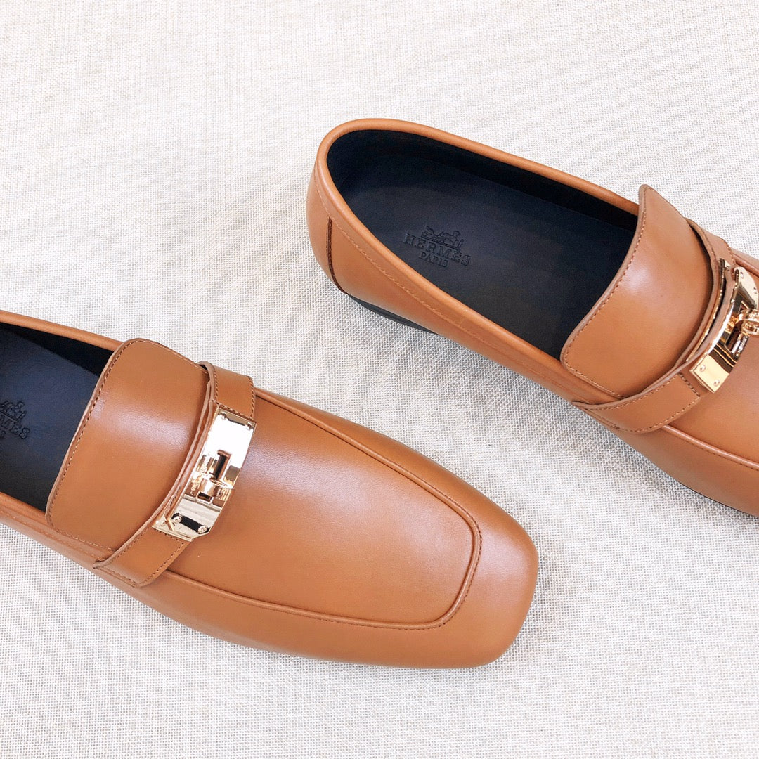 HM Men's Loafer Brown Calfskin 539737