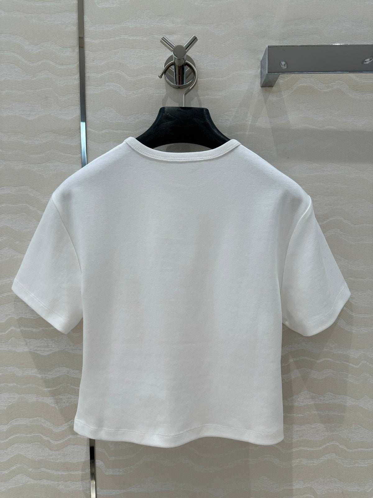 LV 25 MONOGRAM Print Logo Short T-Shirt White Blue Cotton