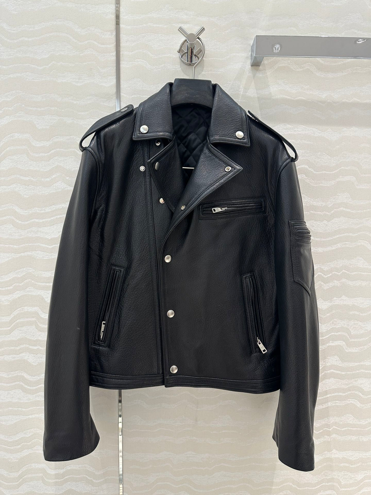 Prada Jacket Black Lamnskin