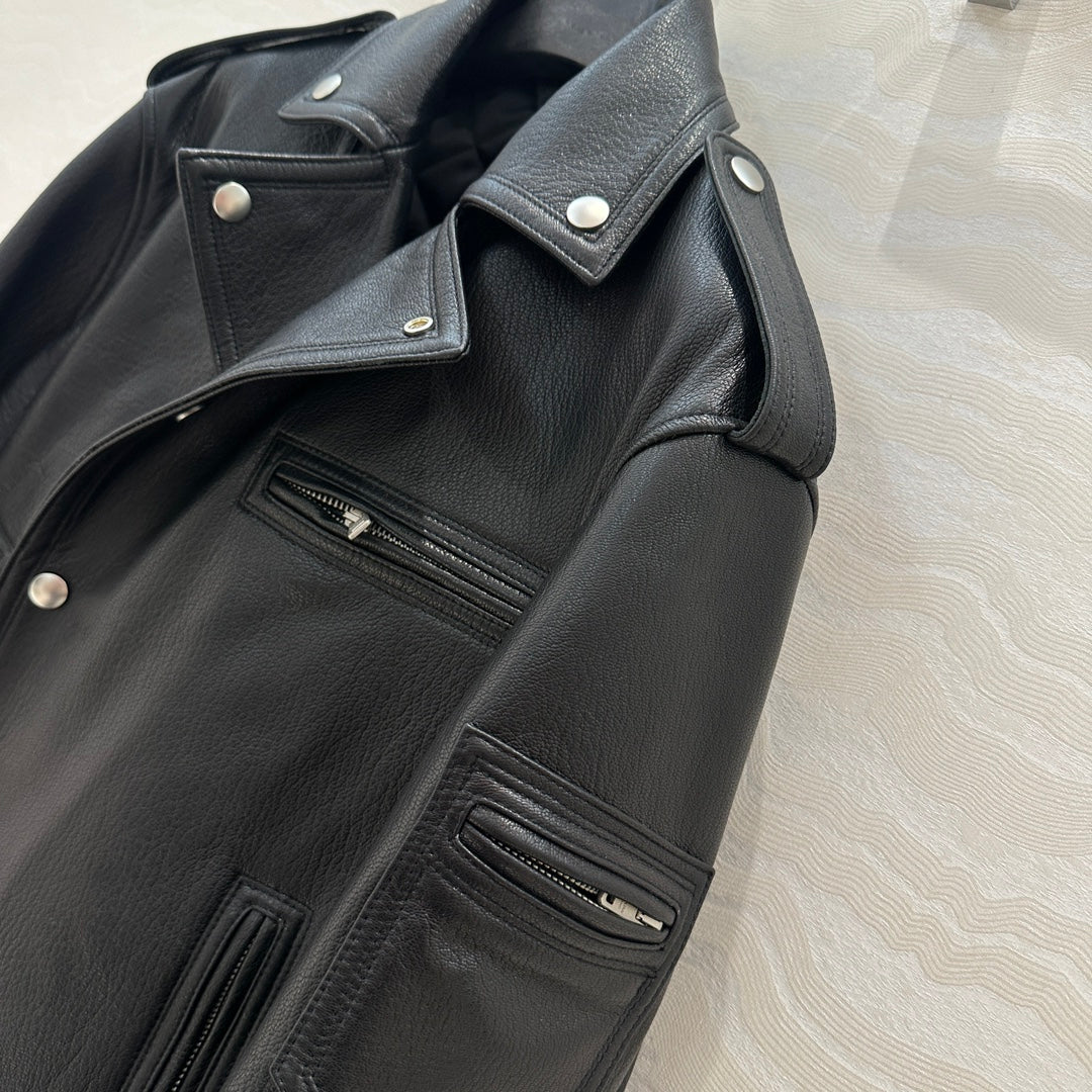 Prada Jacket Black Lamnskin