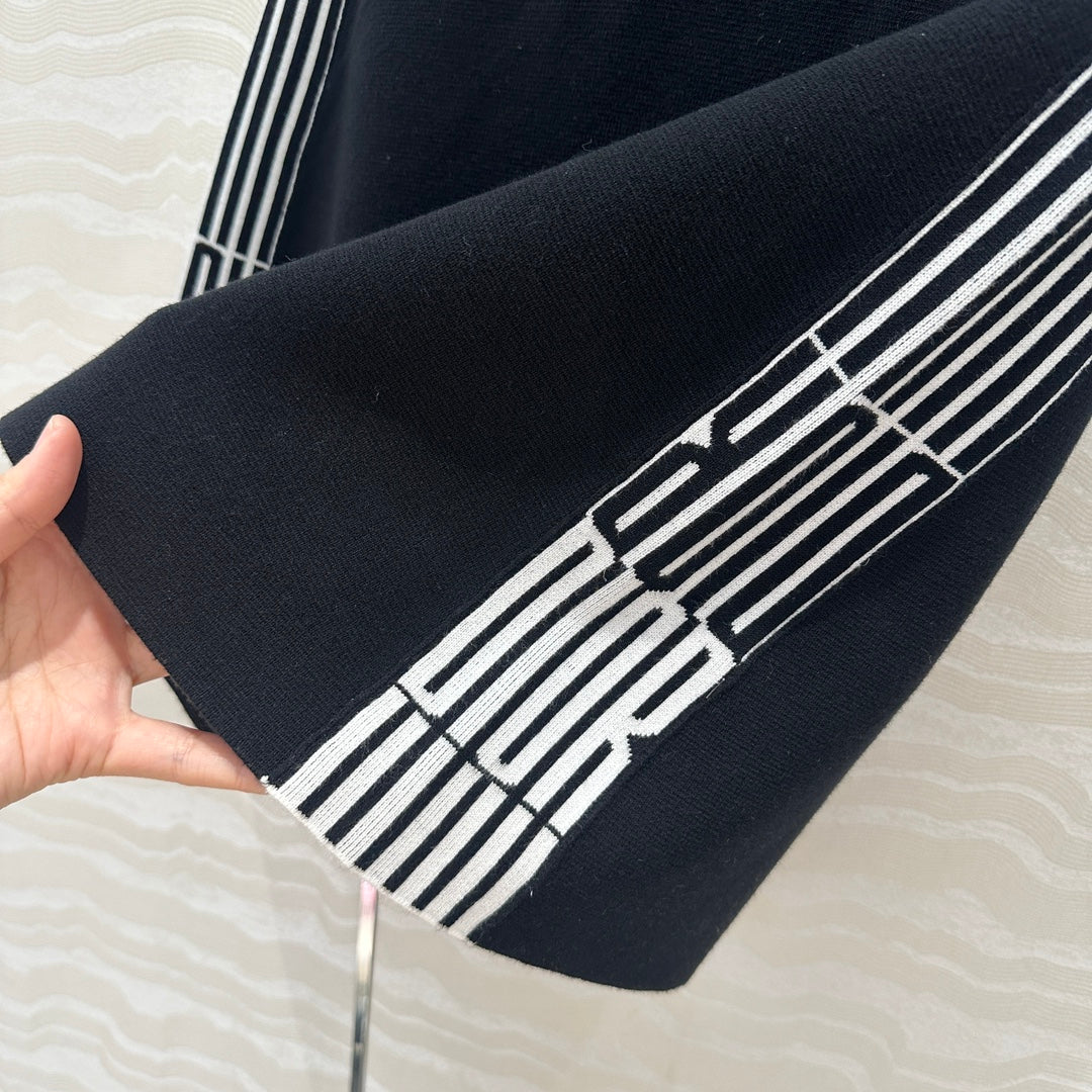 CD Short Skirt Black Viscose Polyamide
