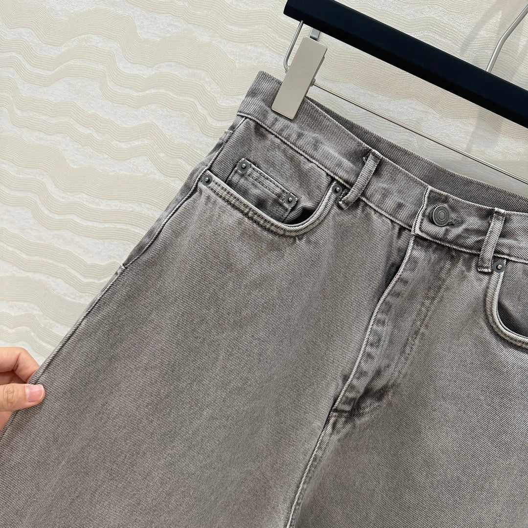 CD Straight Jeans Gray cotton