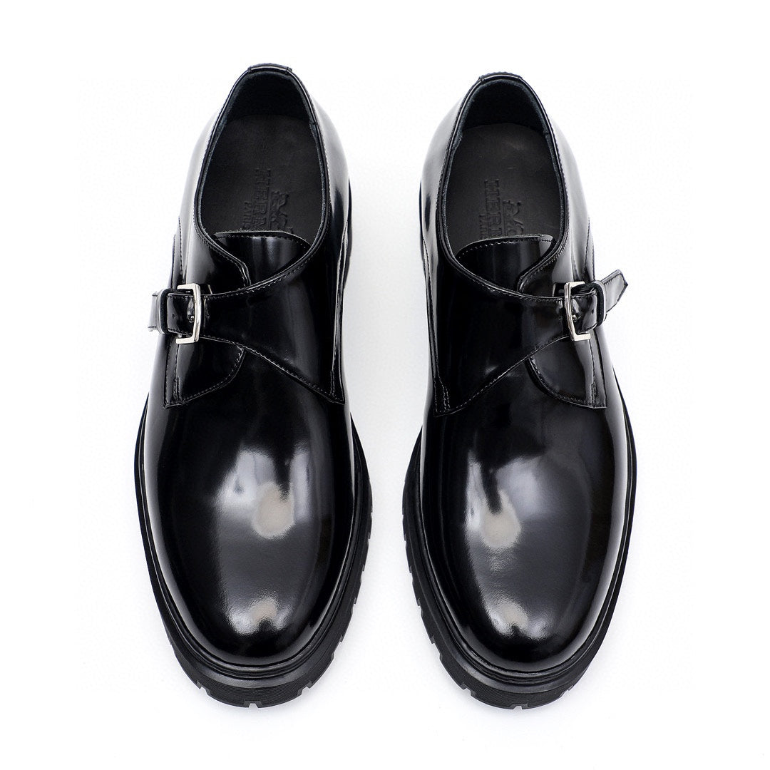 HM Men's Loafer Black Patent Leather 616538