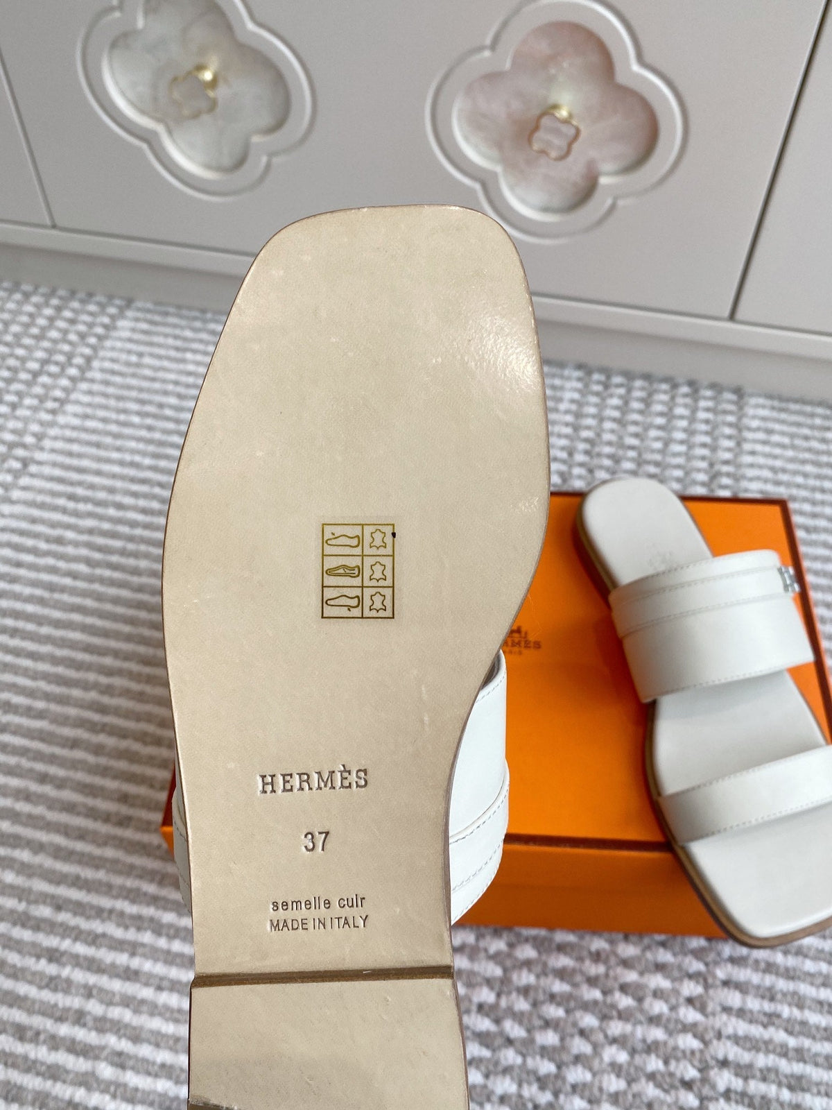 HM Joao Sandal White Calfskin 291463