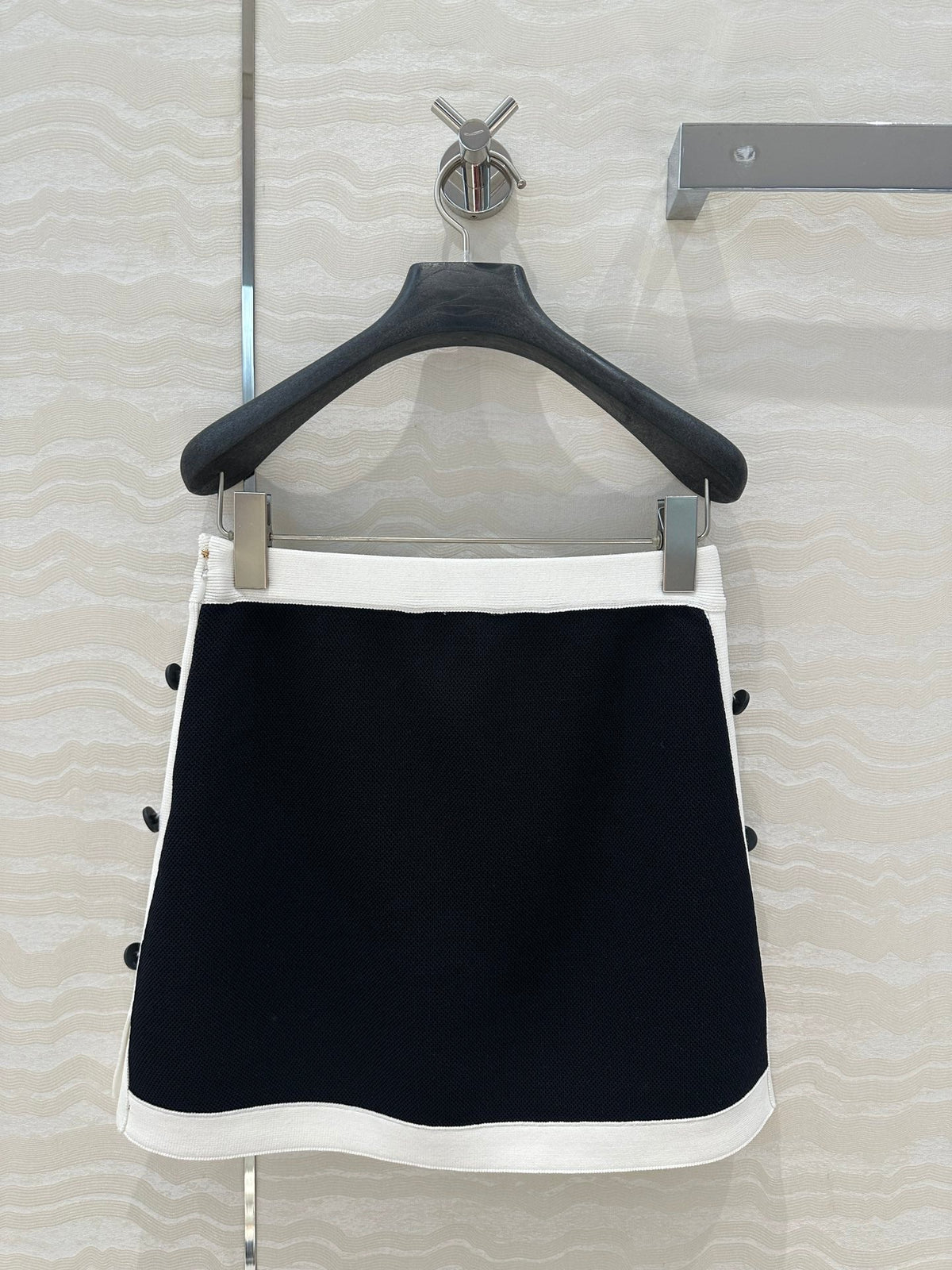 CD Knitted Skirt Black Rayon Polyester