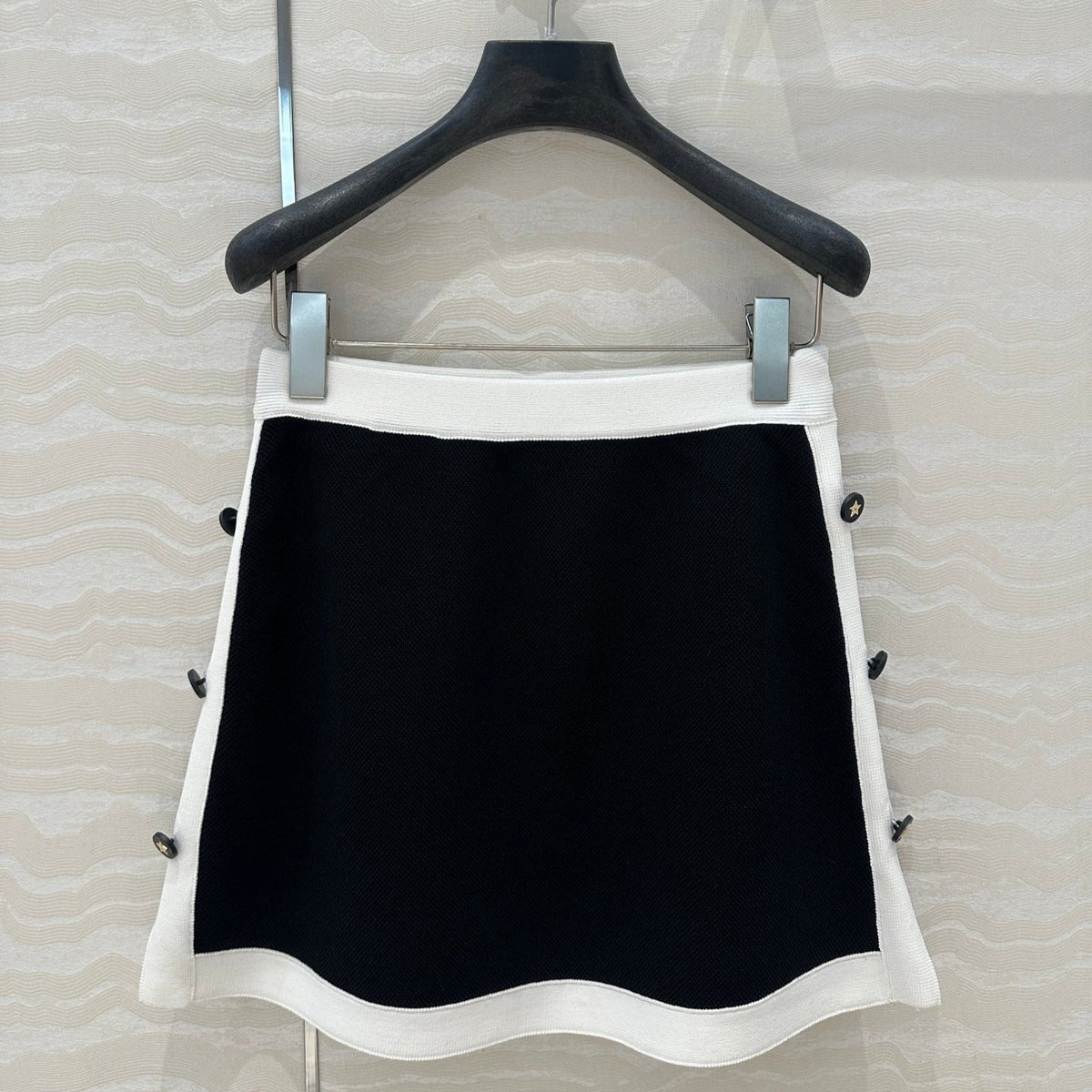 CD Knitted Skirt Black Rayon Polyester