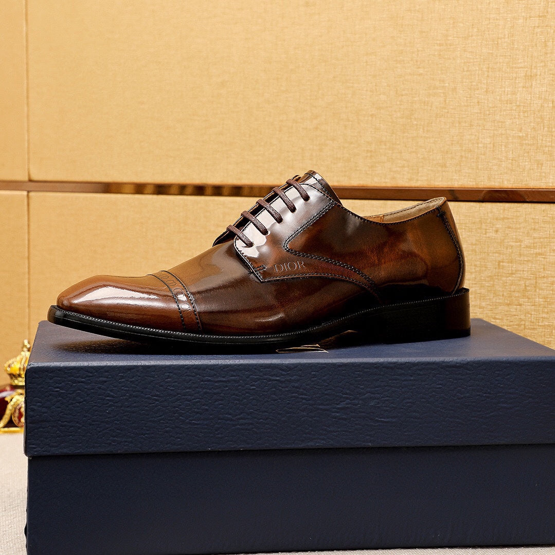 CD Derby Shoe Brown Patent Leather 638975