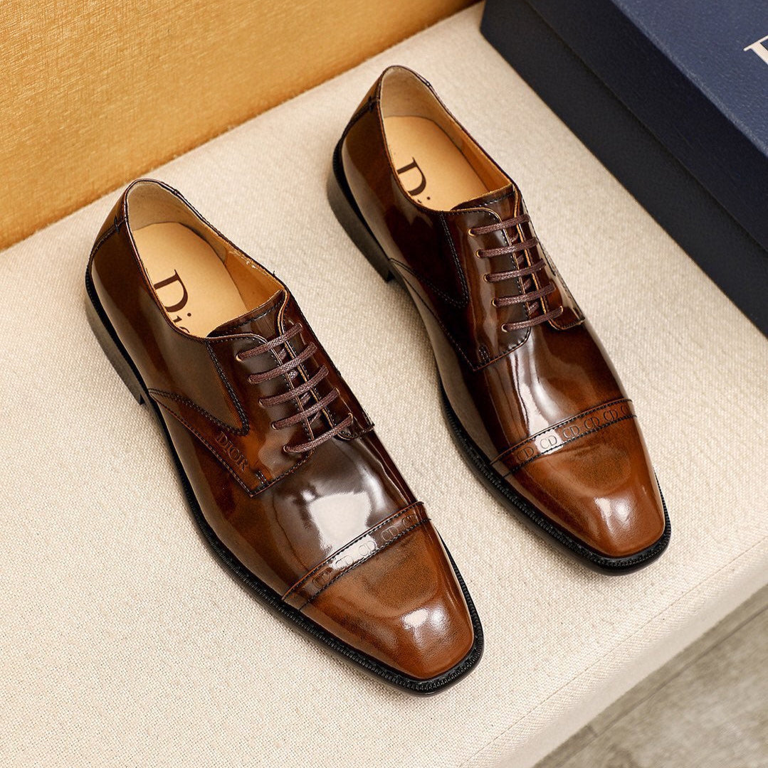 CD Derby Shoe Brown Patent Leather 638975