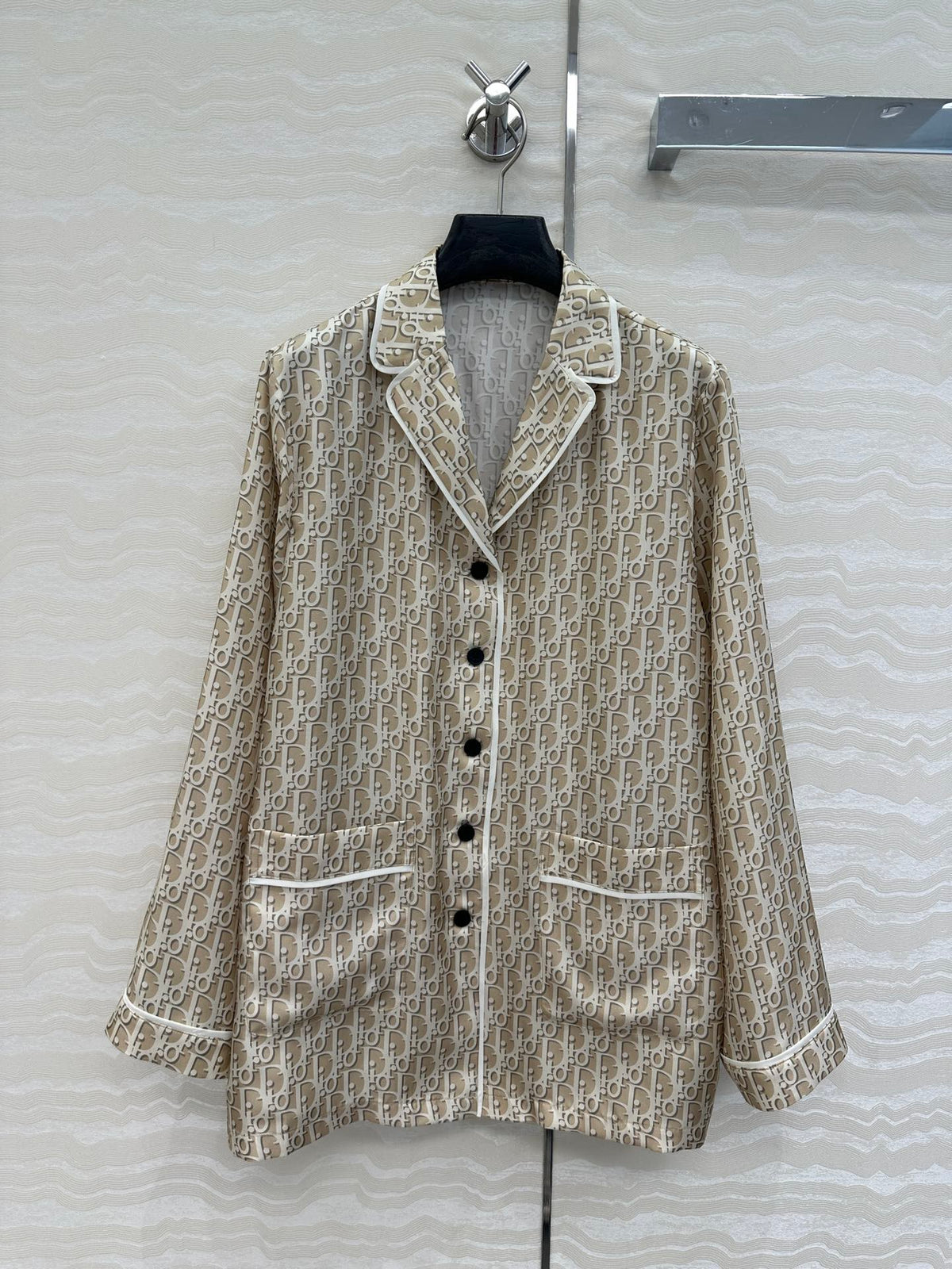 CD Pijama Shirt Beige Silk