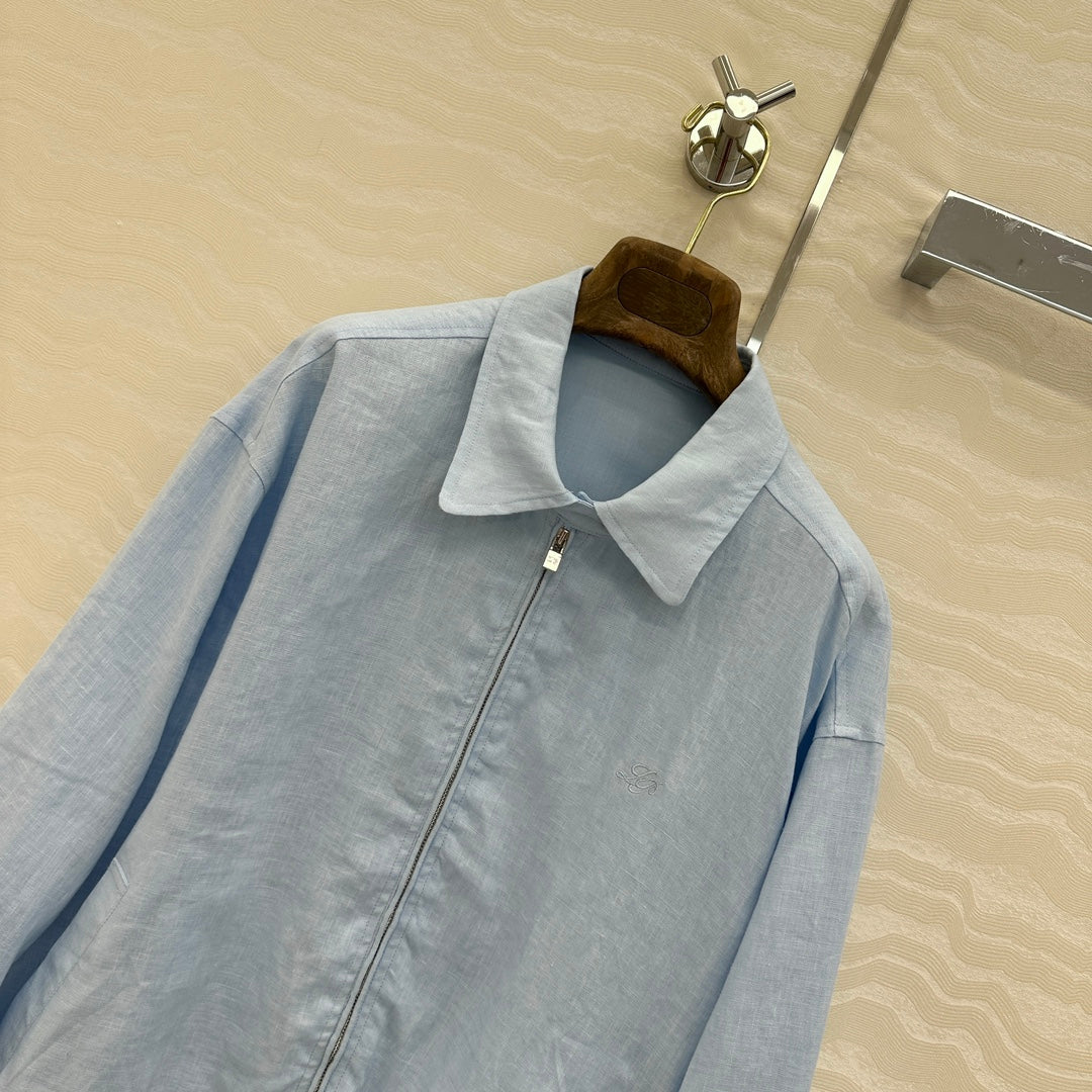 LP 25 Jacket Blue Linen Cotton 280844