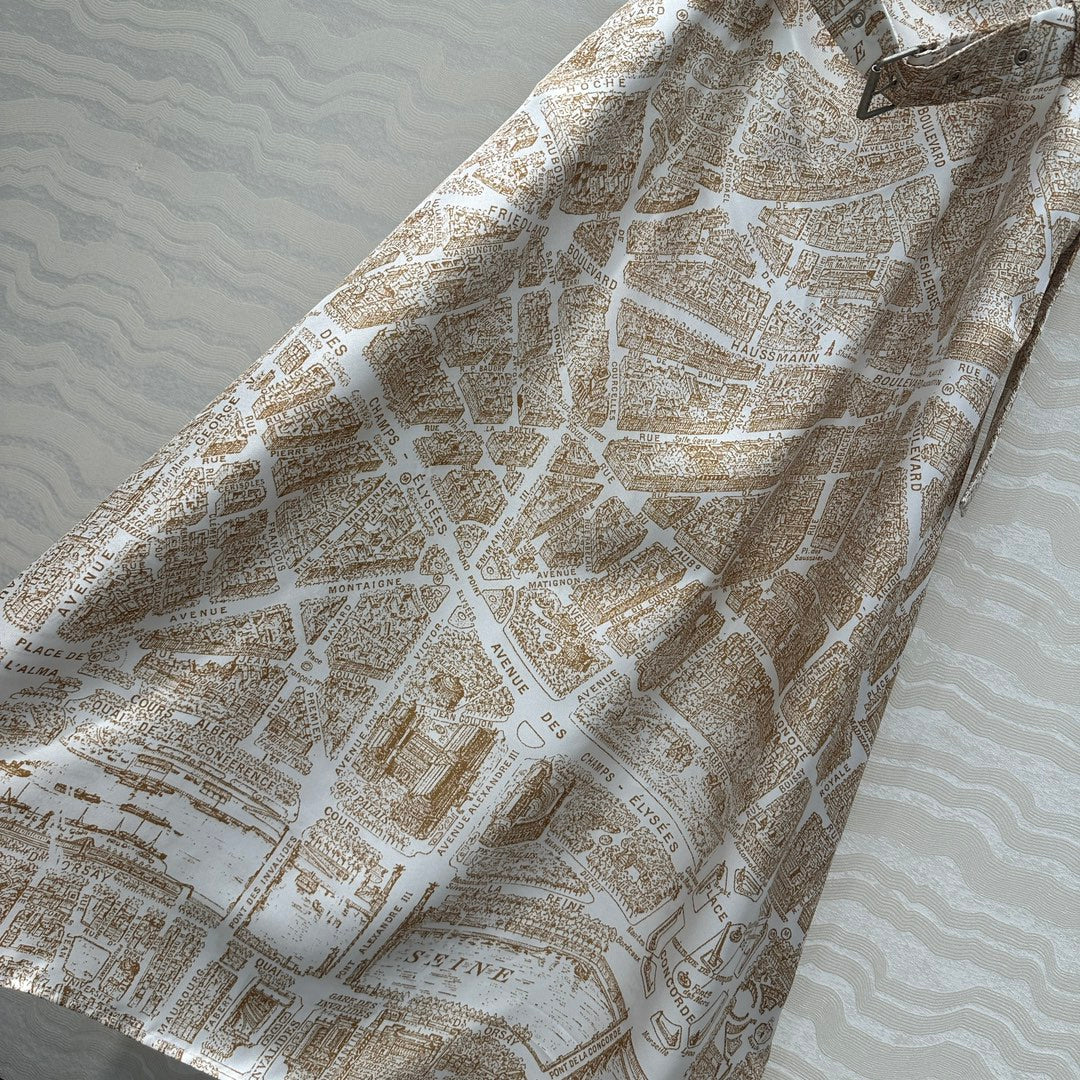 CD Dress Light Brown Silk