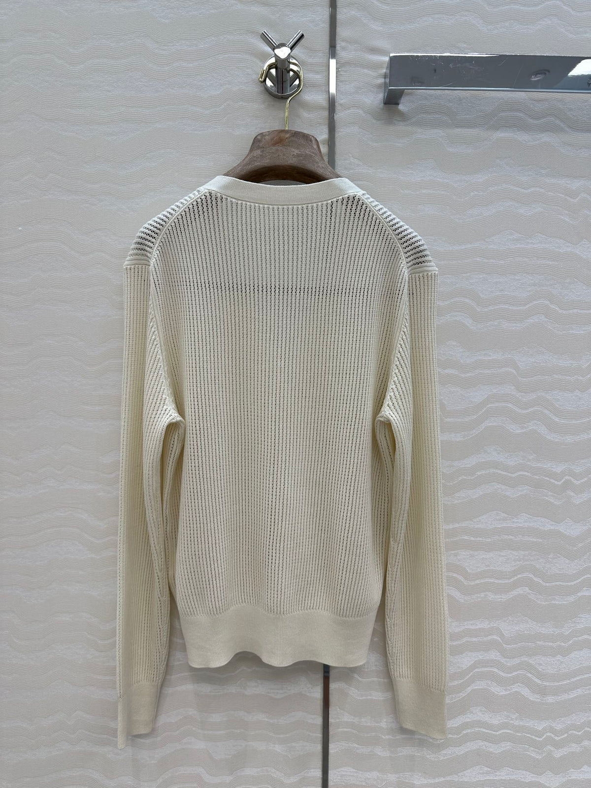 LP 25 V-neck Cardigan Cream Cotton 265177
