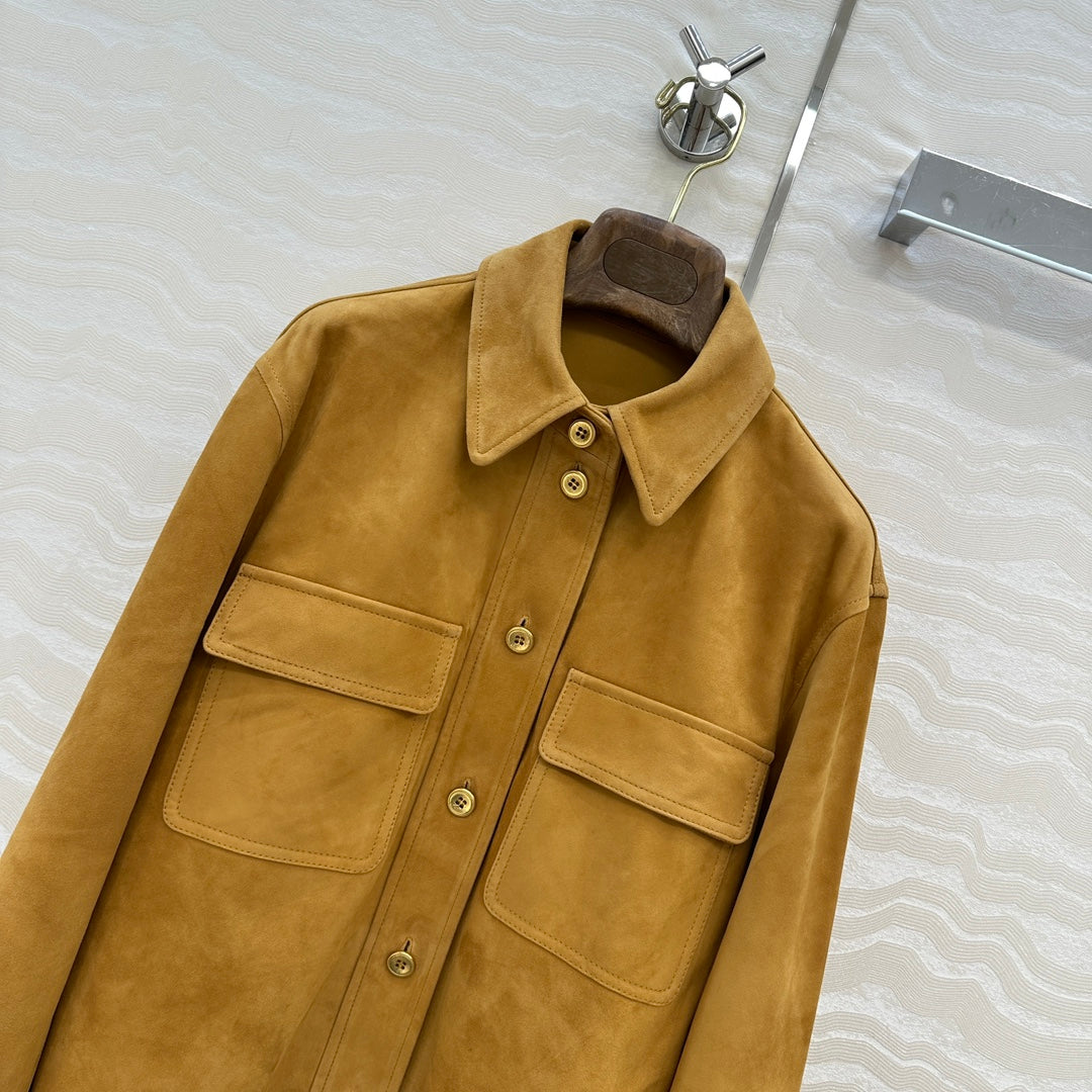 LP 25 Shirt Jacket Camel Suede 280856
