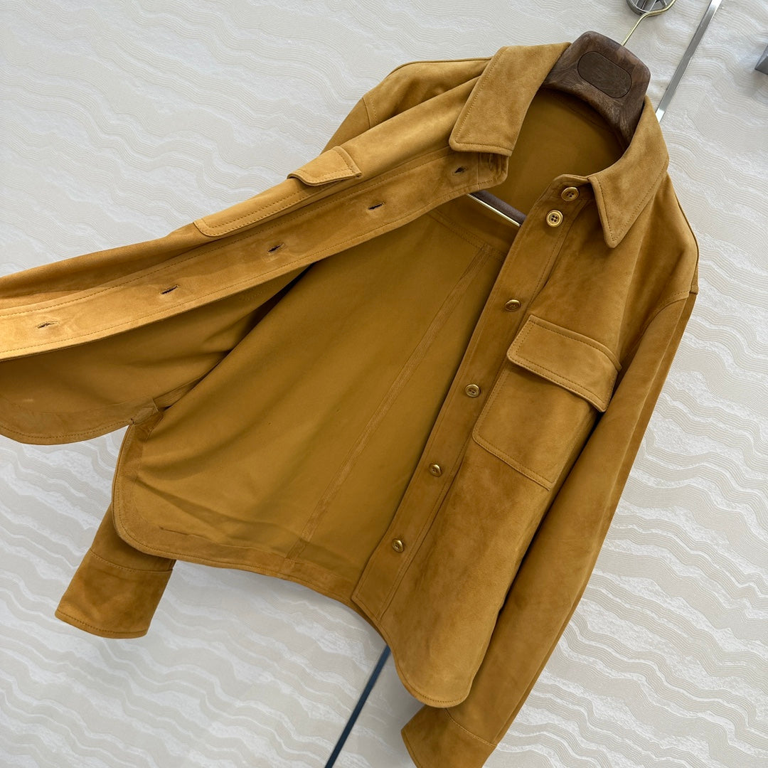 LP 25 Shirt Jacket Camel Suede 280856