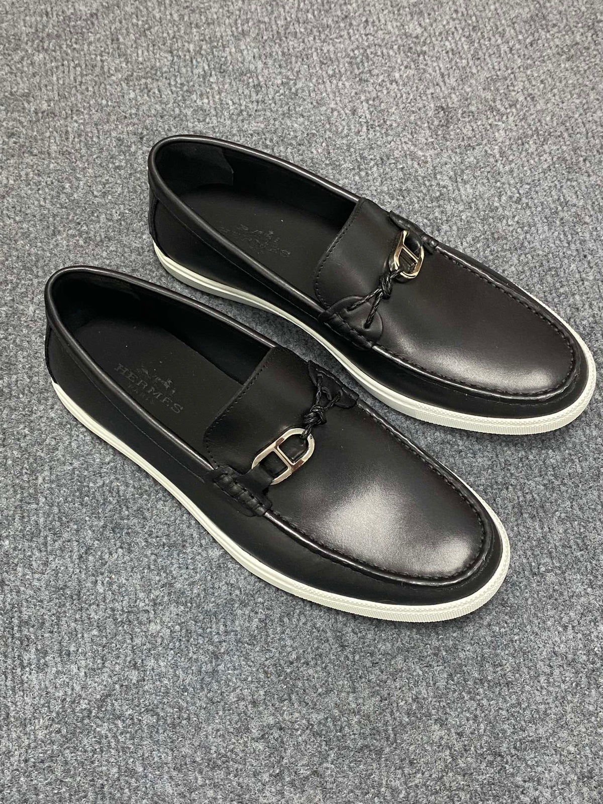 HM Men's Ignacio Loafer Black Calfskin 734441