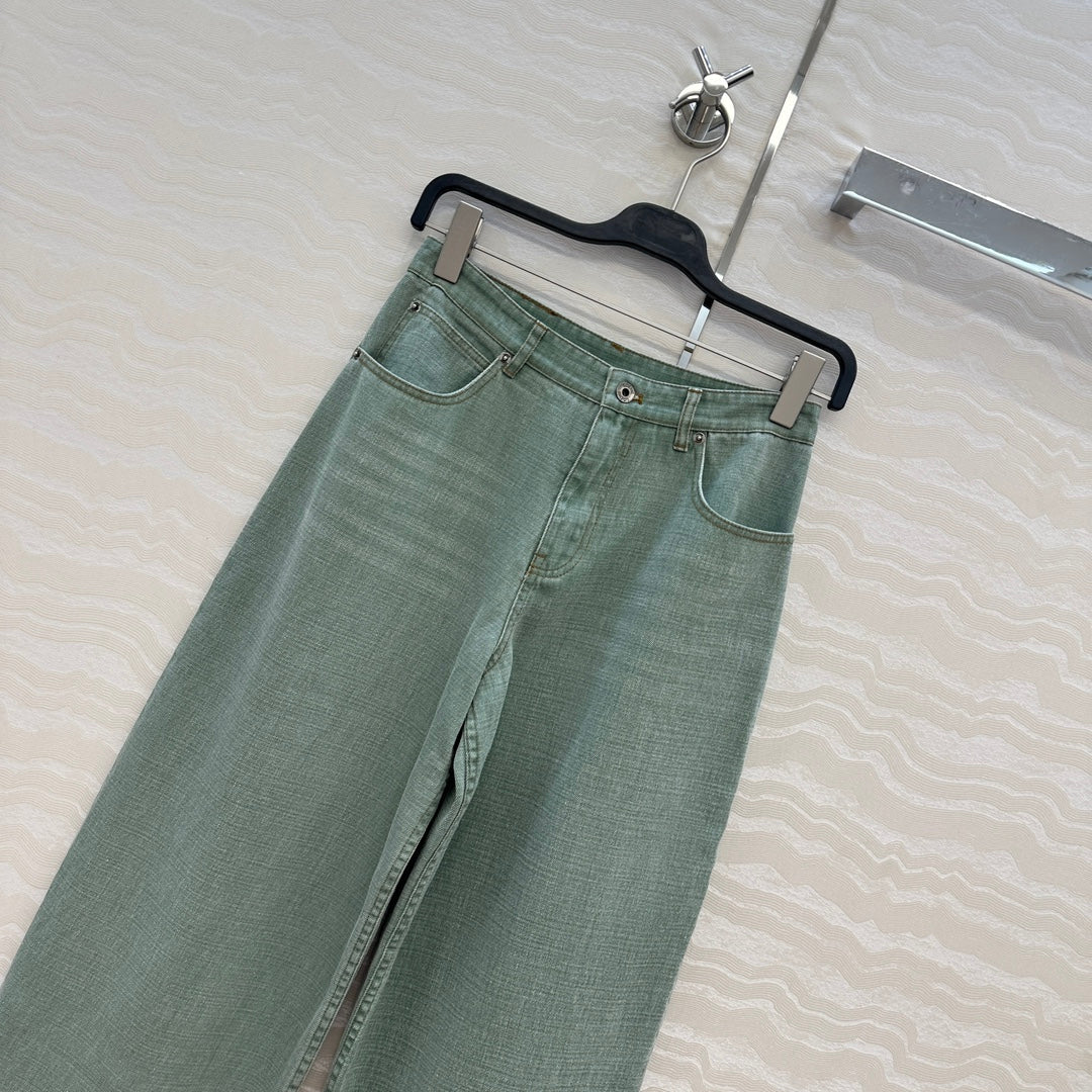 Loewe Jean Green Cotton
