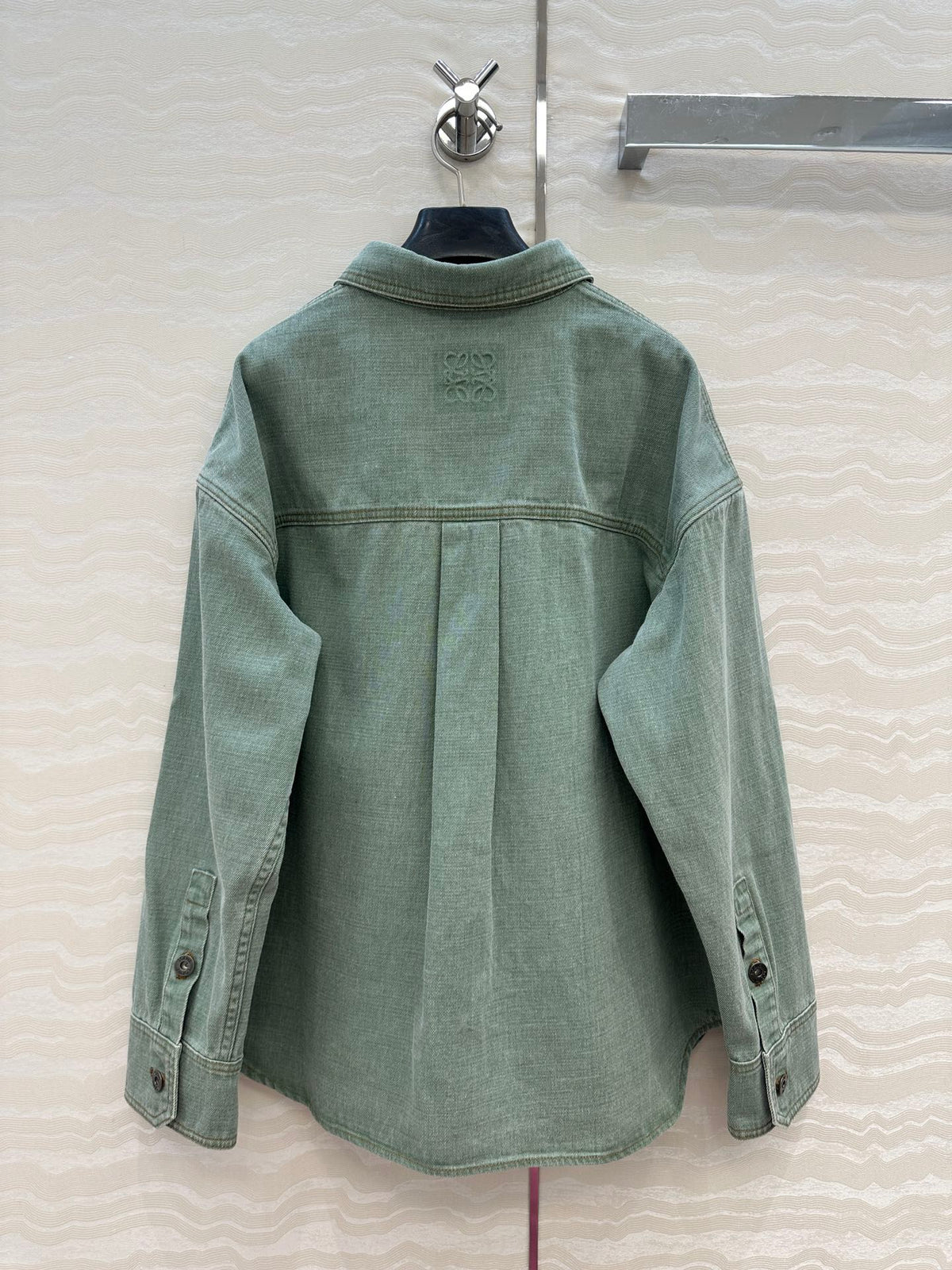 Loewe Denim Jacket Green Cotton