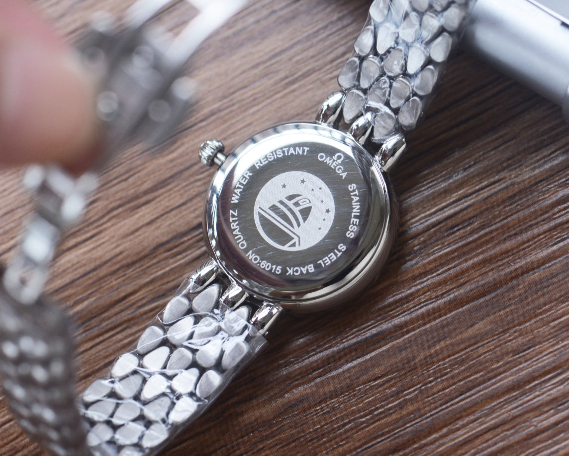 Omega De Ville 27mm Silver Strap