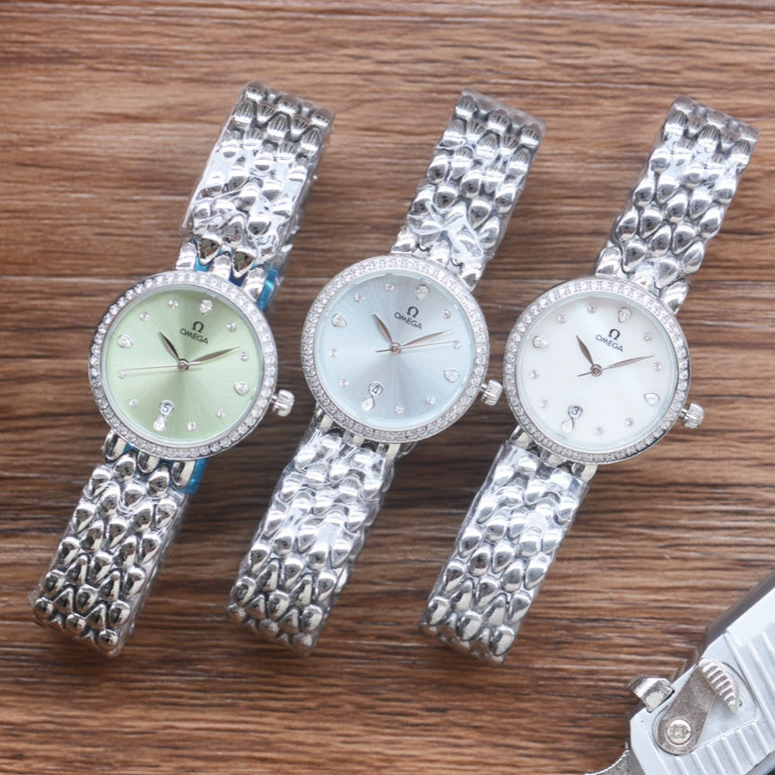 Omega De Ville 27mm Silver Strap