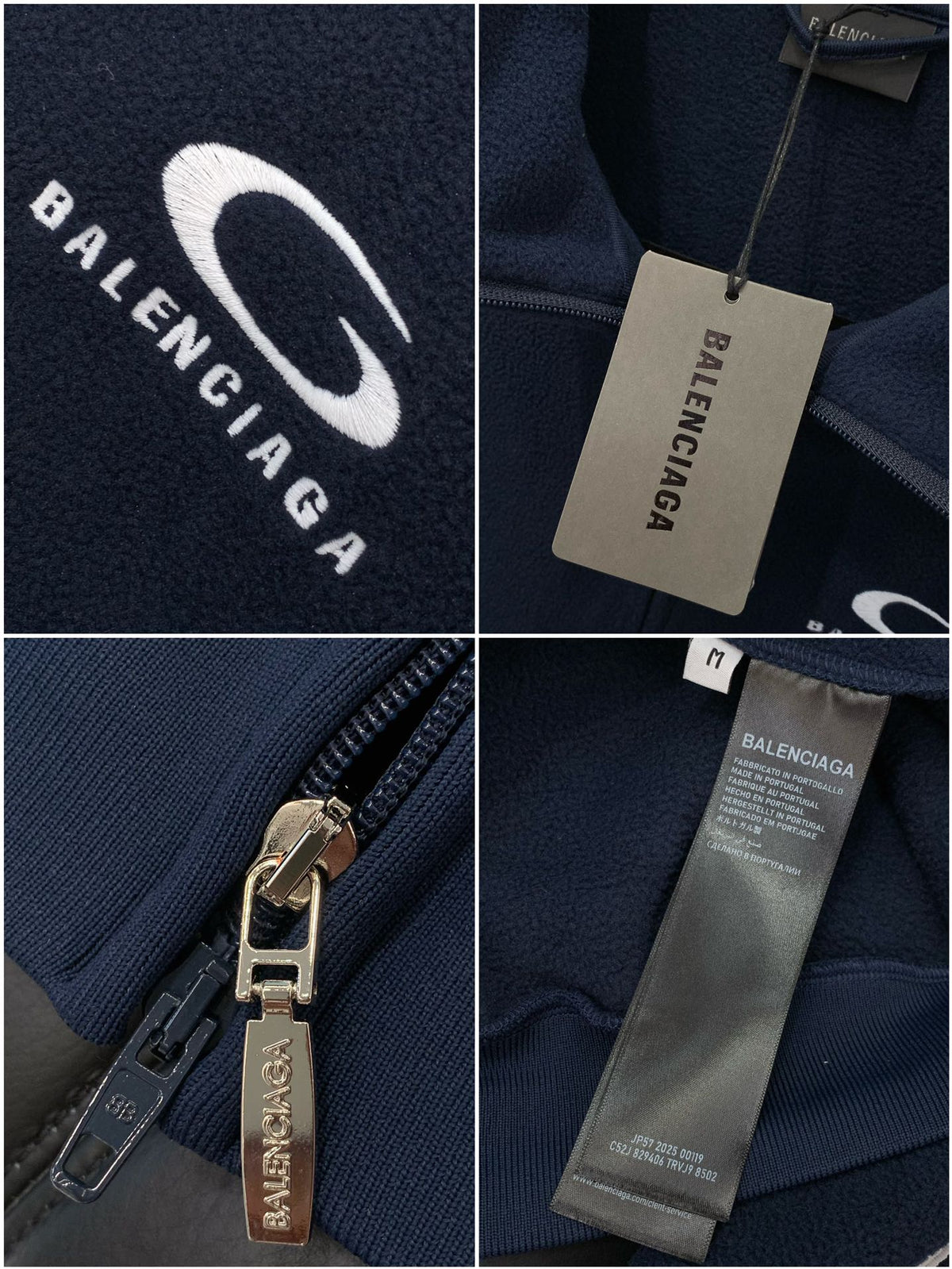 Balenciaga 25 Jacket Navy Cotton 0049