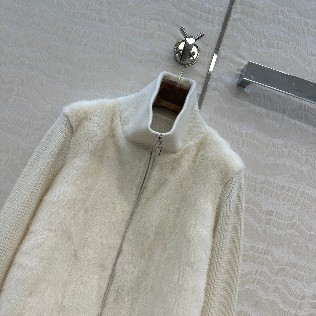 LP 25 Coat White Fur Cashmere 299025